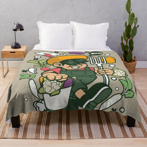 Item preview, Bio Organic farmer cartoon character - lets move towards environmentally, socially, economically sustainable ! designed and sold by Nickelparis.