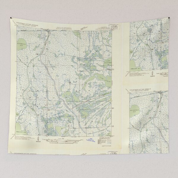 Item preview, USGS TOPO Map Louisiana LA Leeville 333917 1935 31680 designed and sold by WetdryvacRB01.
