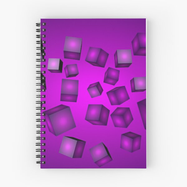 Item preview, Purple cubes on purple background designed and sold by MarynaOlyak.