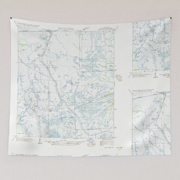 Item preview, USGS TOPO Map Louisiana LA Leeville 333918 1956 31680 designed and sold by WetdryvacRB01.