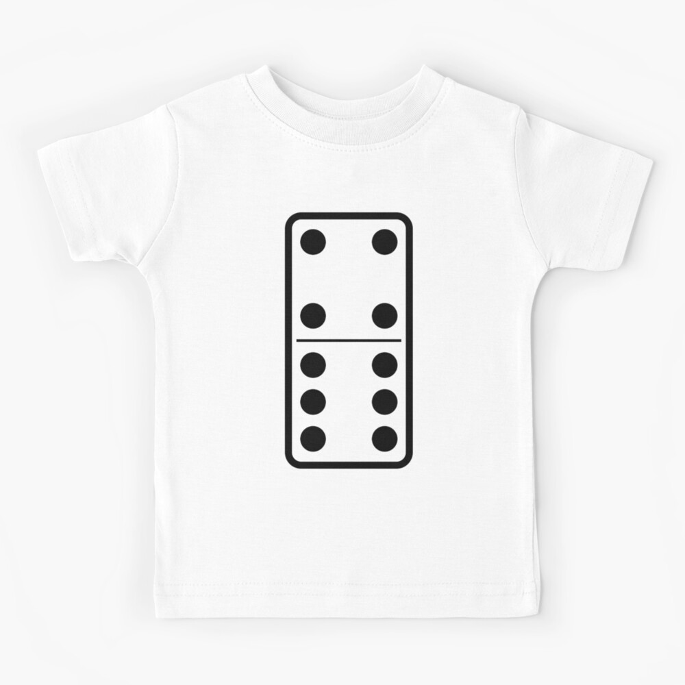 Dominoes. Tiles, DOMINO, Game. Kids T-Shirt