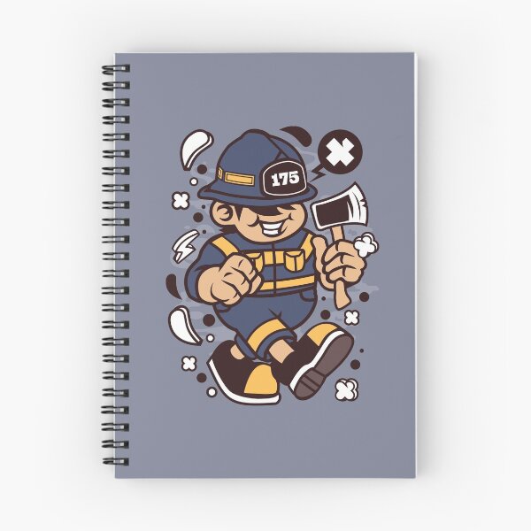 Item preview, Firefighters cartoon character - Every day they face new dangers and every day they find ways to fix them! designed and sold by Nickelparis.