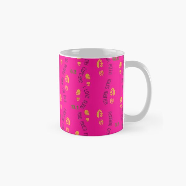 Positive Running Vibes - pink background Classic Mug