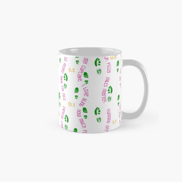 Positive Running Vibes - white background Classic Mug