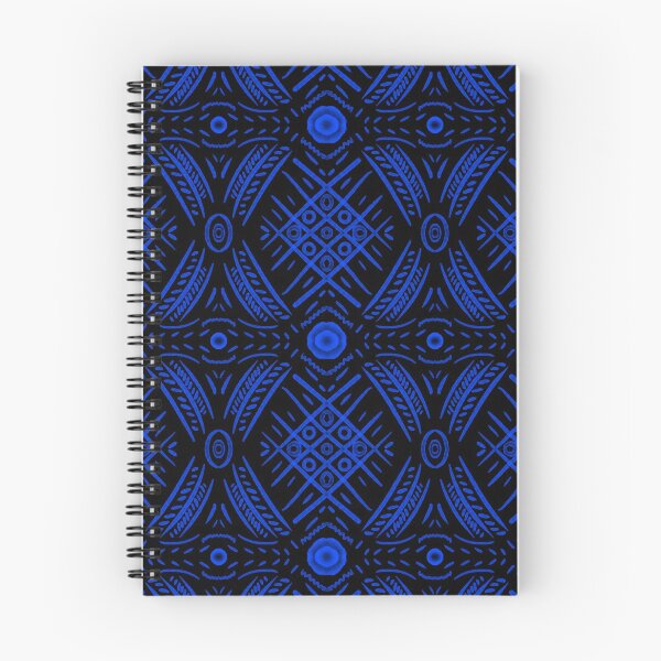 Item preview, TicTacToe Abstract Motif - Blue On Black designed and sold by Blenderbeetle.
