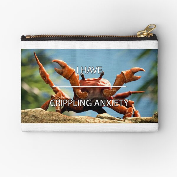 Crab Rave Meme Zipper Pouches Redbubble - crab oof roblox id