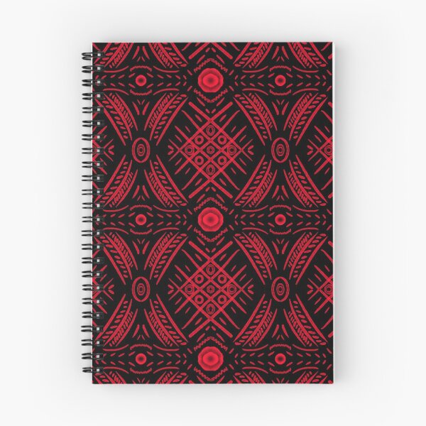 Item preview, TicTacToe Abstract Motif - Red On Black designed and sold by Blenderbeetle.