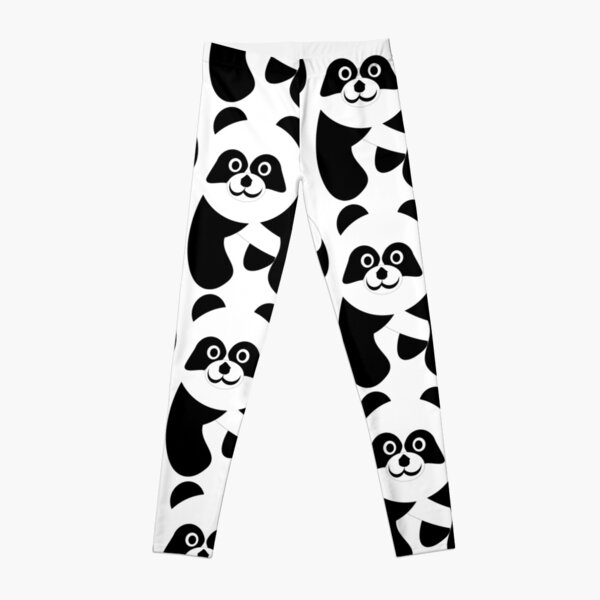 Black And White Panda Bear Leggings