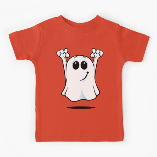 "Cartoon Ghost - With A Cheeky Grin." Kids T-Shirt For Sale By ...