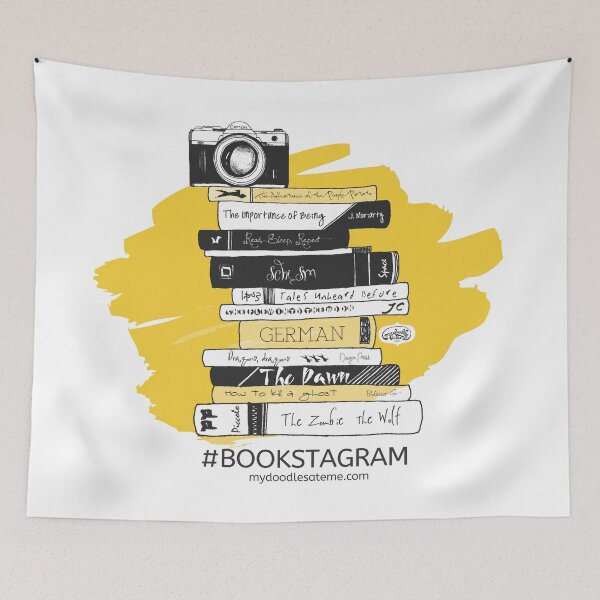 Item preview, Book Photography Hashtag Bookstagram designed and sold by mydoodlesateme.