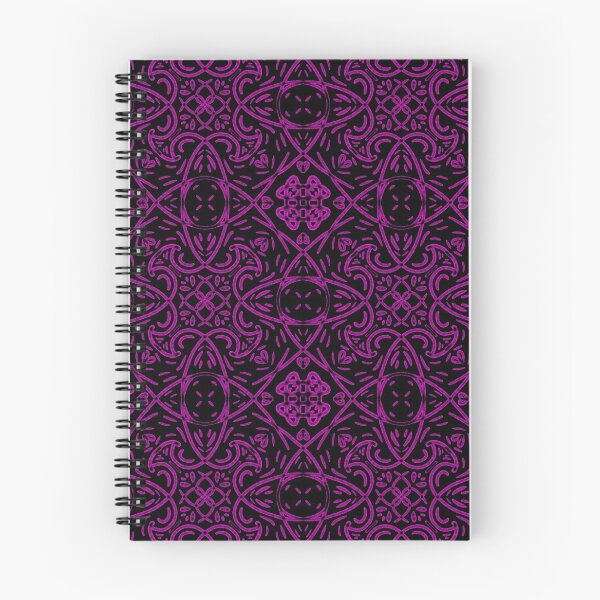 Item preview, Medieval Pattern Motif - Purple On Black  designed and sold by Blenderbeetle.
