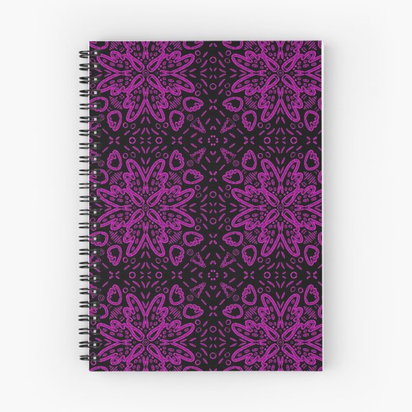 Item preview, Peruvian Lily Motif - Purple On Black  designed and sold by Blenderbeetle.