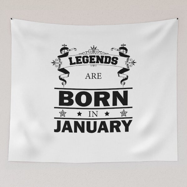 Item preview, Legends born in January. Proud birthday idea designed and sold by dm4design.