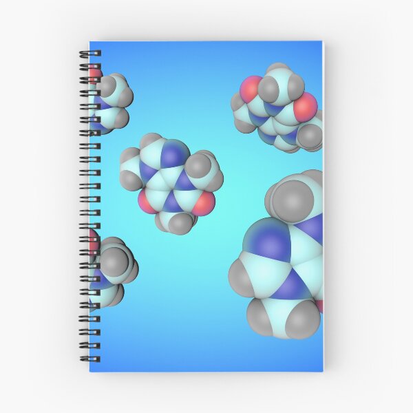 Item preview, Molecular model of caffeine designed and sold by MarynaOlyak.