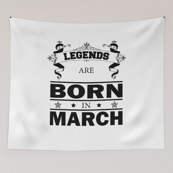 Item preview, Legends are born in March birthday gift march designed and sold by dm4design.
