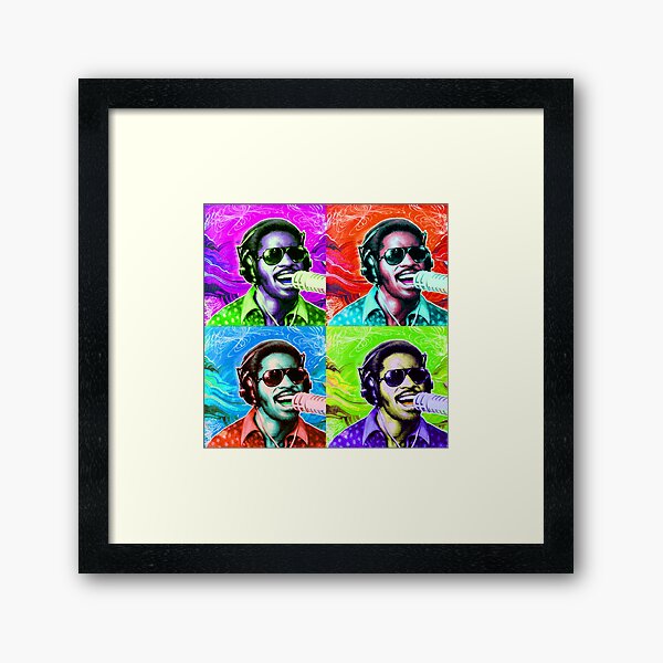 STEVIE WONDER! Framed Art Print