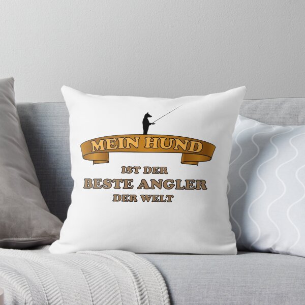 Item preview, Angel Dog Best Angler in the World Funny Gift designed and sold by dm4design.