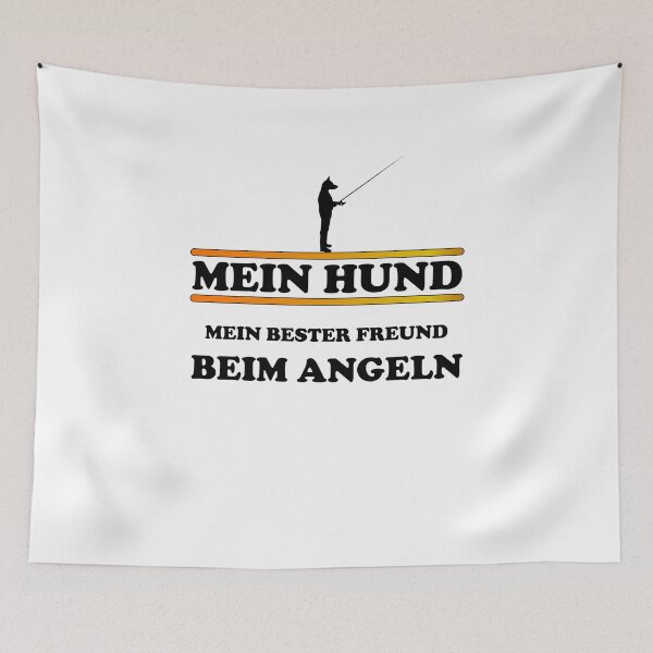 Artikelvorschau, Mein Hund Bester Freund beim angeln. Geschenk Idee entworfen und verkauft von dm4design.