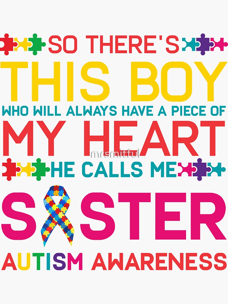 Autism Awareness Shirt Boy Piece Of My Heart Gift Sister Autism Awareness Shirt Boy Piece Of My Heart Gift Sister