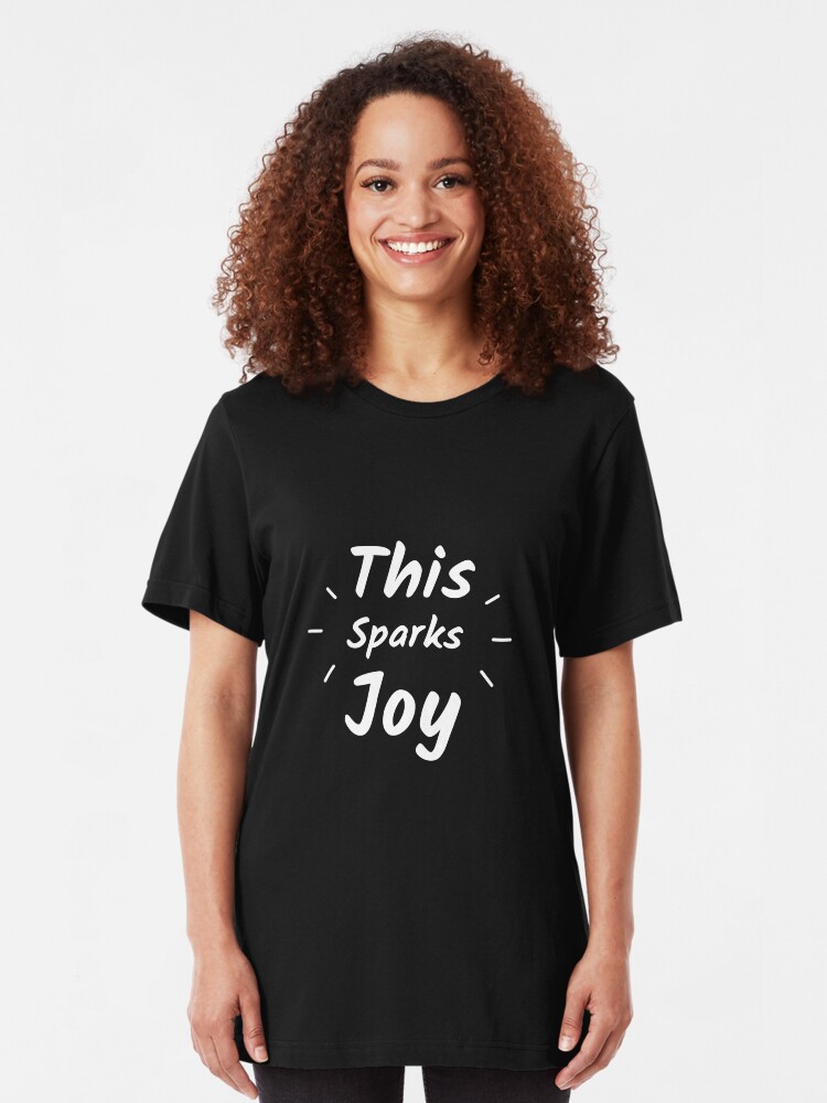 Alternate view of This Sparks Joy Slim Fit T-Shirt