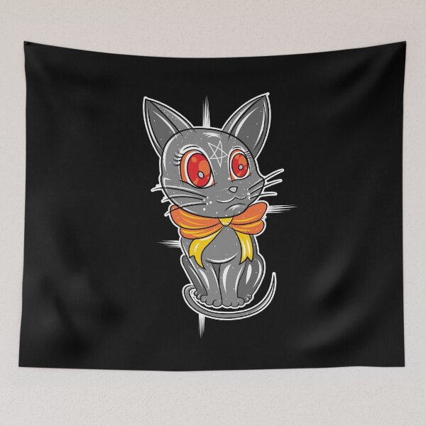 Item preview, Spooky Sinister Kitty Cat designed and sold by newimagedepot.