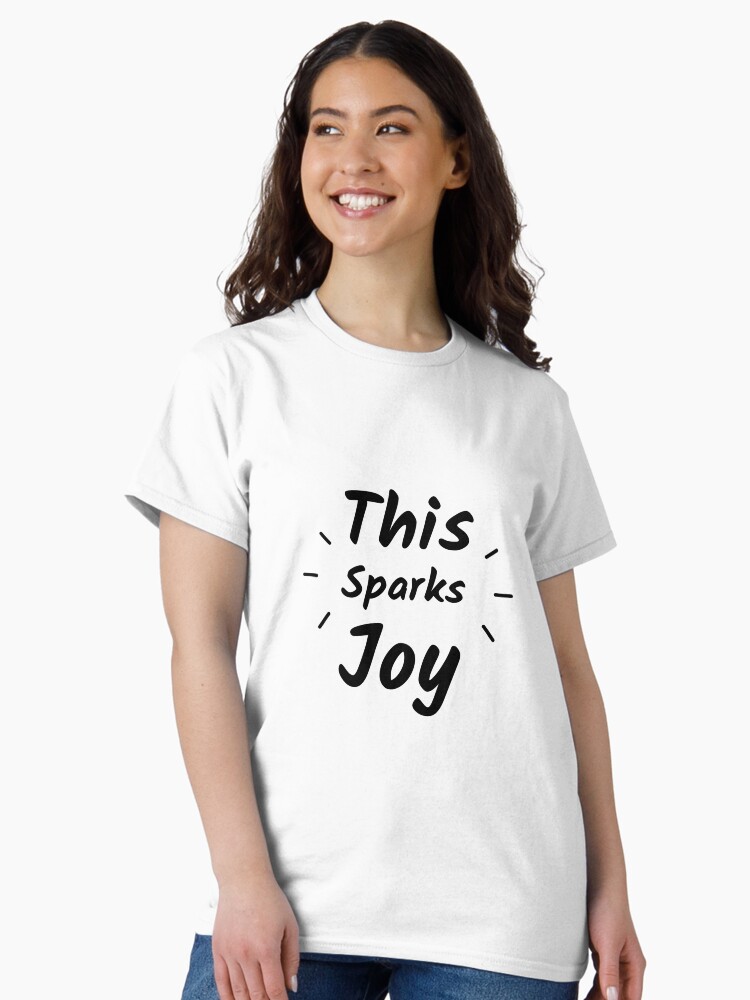 Thumbnail 2 of 7, Classic T-Shirt, This Sparks Joy (Inverted) designed and sold by inspire-gifts.