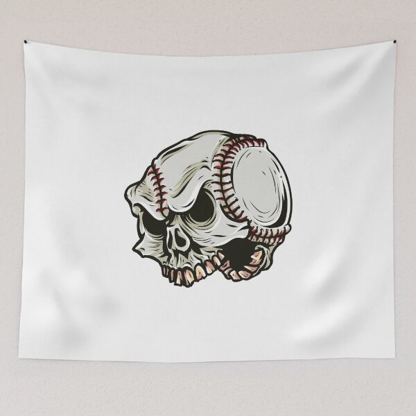 Item preview, Baseball Dying Quail Batted Skull Ball designed and sold by Ding-One.