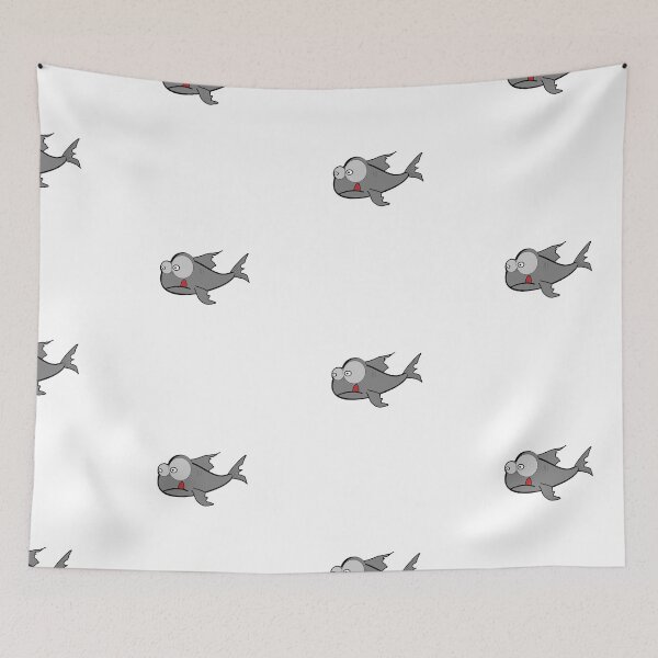 Item preview, Funny piranha with big eyes kids gift designed and sold by dm4design.
