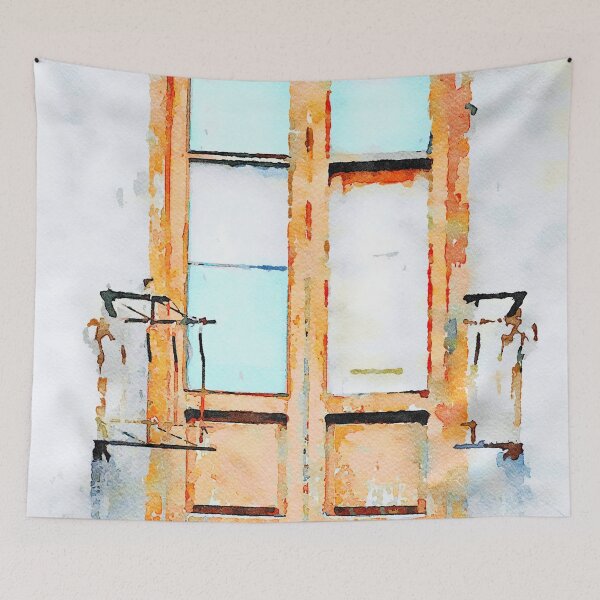 Item preview, Window and balcony with broken railing designed and sold by Giuseppe Cocco.