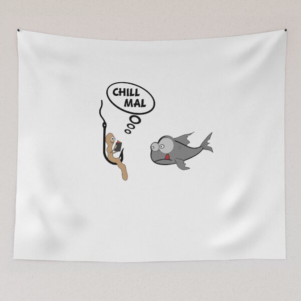 Item preview, Worm chills on Angel Hook. Fish angler gift designed and sold by dm4design.