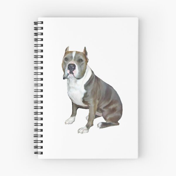 Item preview, Pit Bull Terrier (American) - grey / white designed and sold by JeanBFitzgerald.