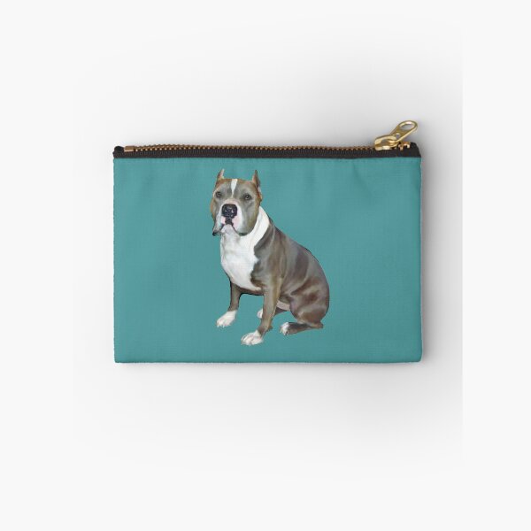 Item preview, Pit Bull Terrier (American) - grey / white designed and sold by JeanBFitzgerald.