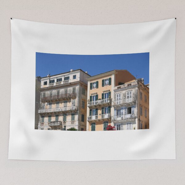 Item preview, old buildings Corfu town Greece summer season designed and sold by goceris.