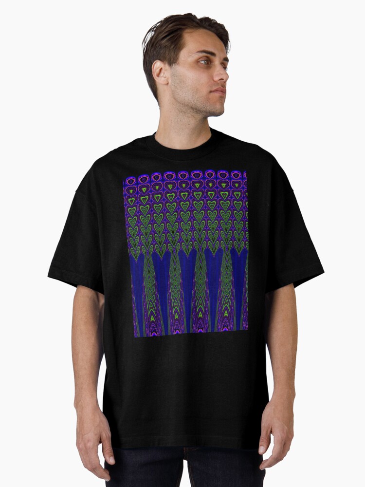 Thumbnail 2 of 7, Oversized T-Shirt, Full of Love (Ancient Traditional Motif Series) designed and sold by Vk91.