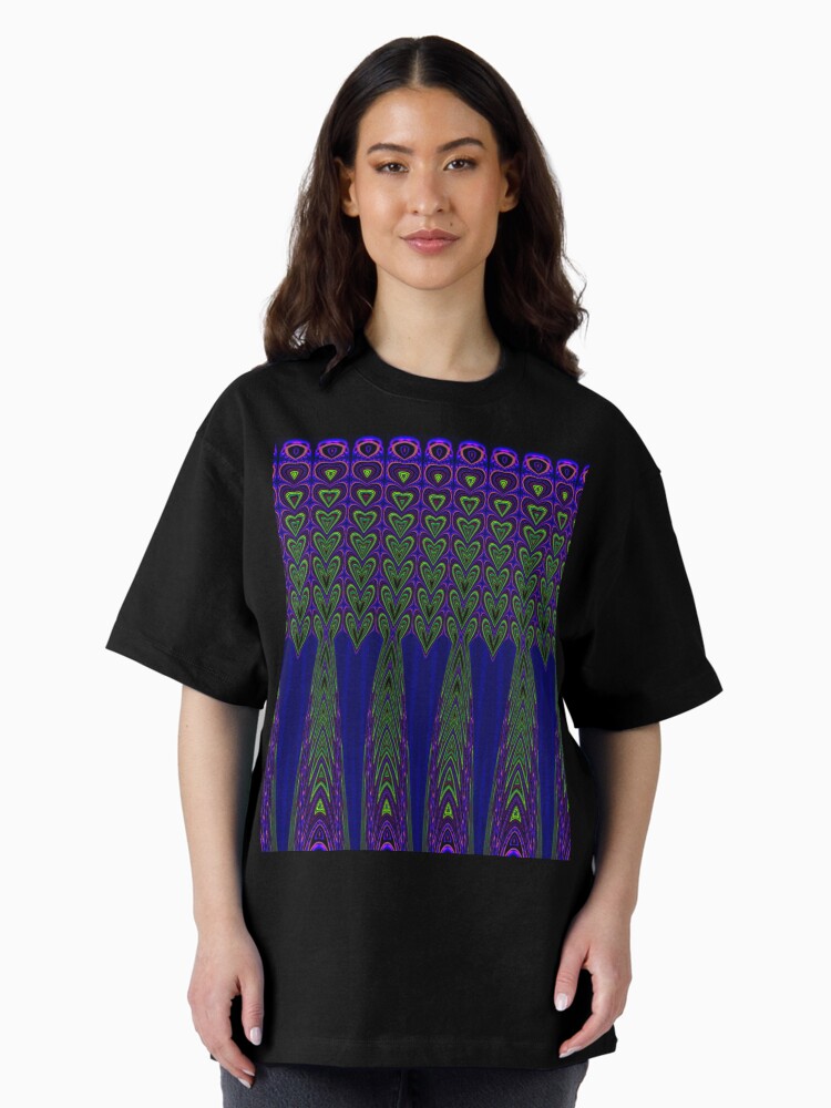 Thumbnail 1 of 7, Oversized T-Shirt, Full of Love (Ancient Traditional Motif Series) designed and sold by Vk91.