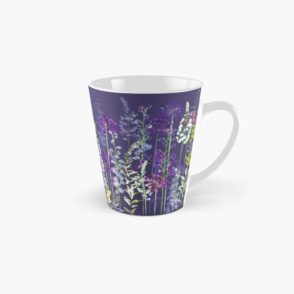 Purple Flower Meadow - Alliums, Delphiniums & Veronica Gentianoides Tall Mug