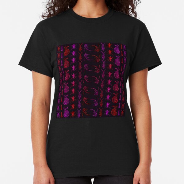 Neon Insect Stripes 2 Classic T-Shirt