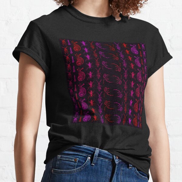 Neon Insect Stripes 2 Classic T-Shirt