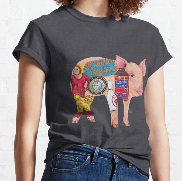 Pig - Original Art by bowlingART Classic T-Shirt