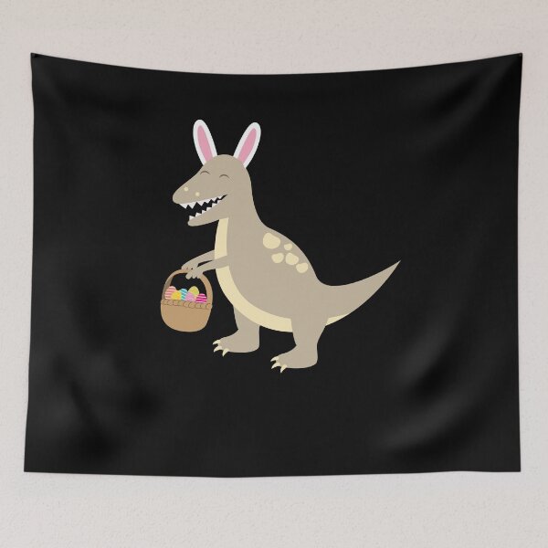 Item preview, Velociraptor With Bunny Ears Basket Of Easter Egg designed and sold by BUBLTEES.
