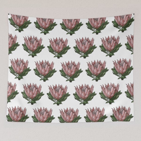 Item preview, Protea Pattern in Colour (LARGE) designed and sold by CoralReefZA.