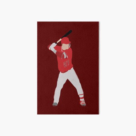 Mike Trout #27 Art Board Print for Sale by DaSportsMachine