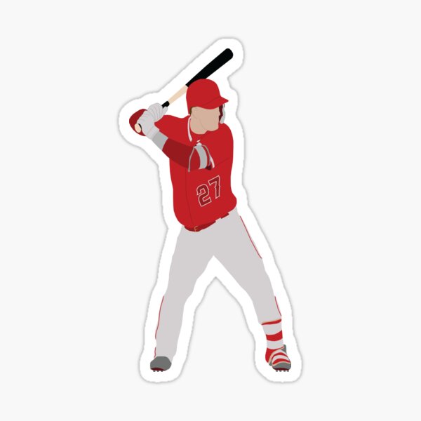 Mike Trout Jersey  Greeting Card for Sale by athleteart20