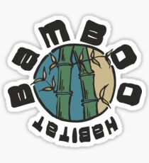 Pegatina Bambus Lebensraum Natur Geschenk camiseta schwarz