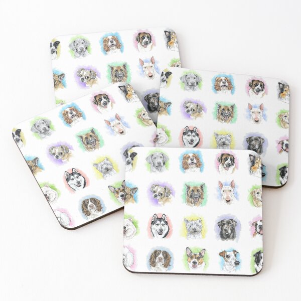 Item preview, Dog breed collage designed and sold by RozThompsonArt.