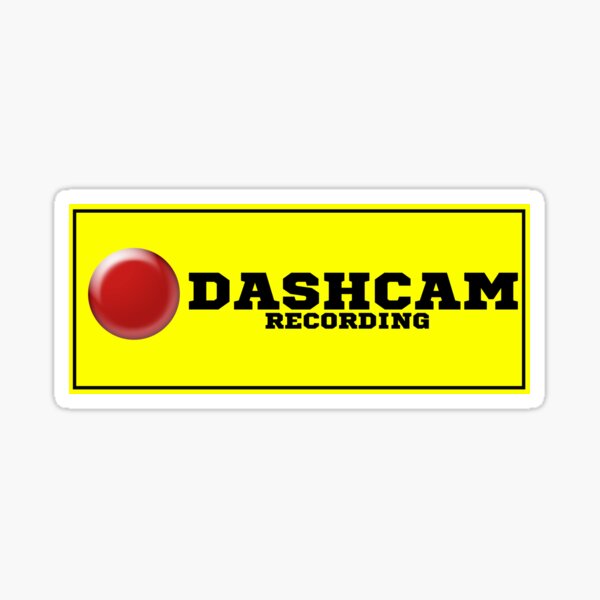 Smile, You're On Dashcam Transparent Sticker | by The Dashcam Store™