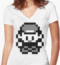Pokemon Trainer Red (Generation 1 Red/Green/Blue) Women's Fitted V-Neck T-Shirt