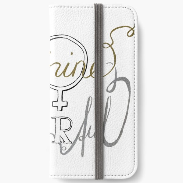 Weiblich ist stark iPhone Flip-Case