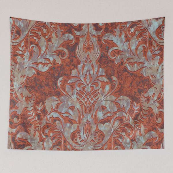 Item preview, Maroon Cream Velvet Paisley Floral  designed and sold by GuyBlank.