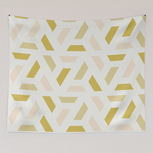 Item preview, yellow and light pink pattern with white background designed and sold by Aljawhara Design.